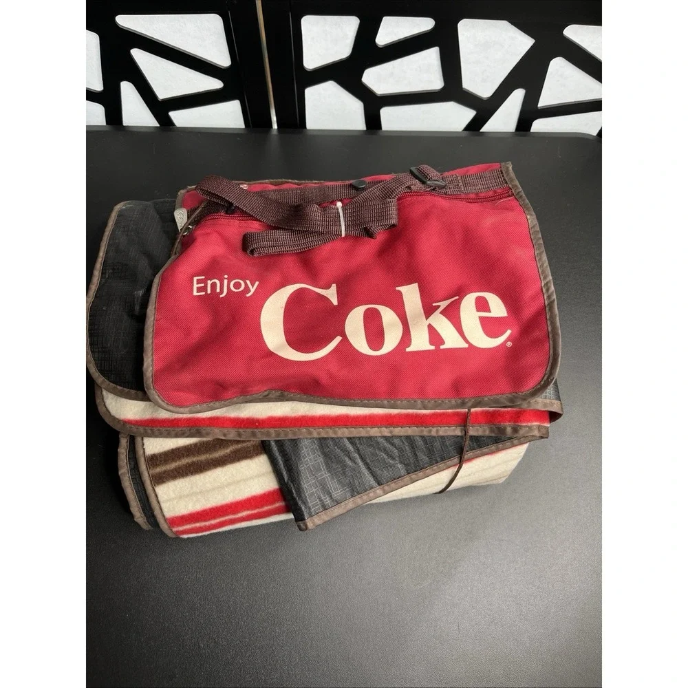 Coca Cola Collectible Blanket Promotional Item Camping Beach Throw
